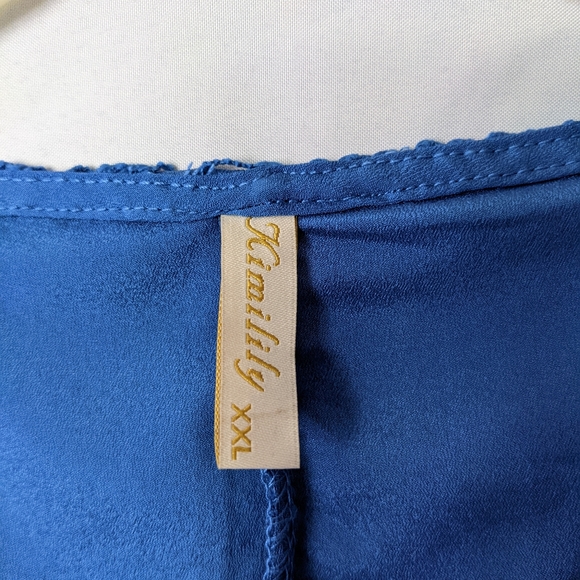 Plus Size Blue Lace Dress size XXL - Picture 3 of 3